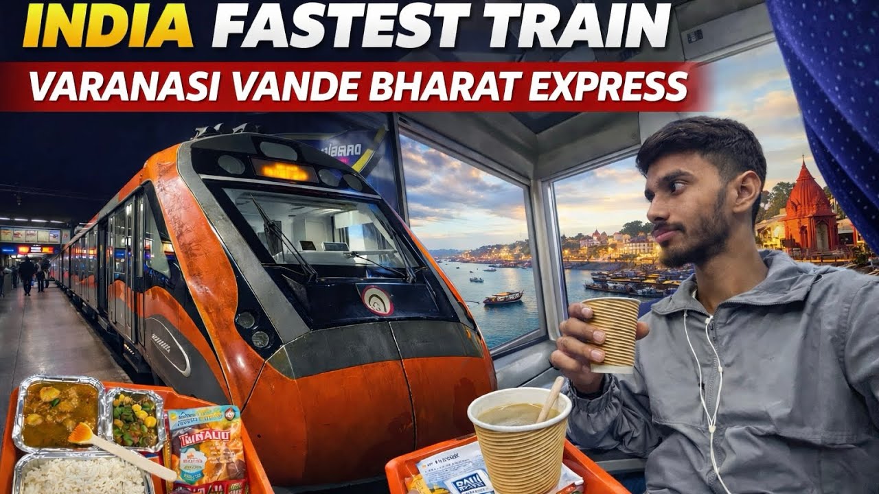 22415 Varanasi to New Delhi Vande Bharat Express CC Journey India’s Fastest Train Experience