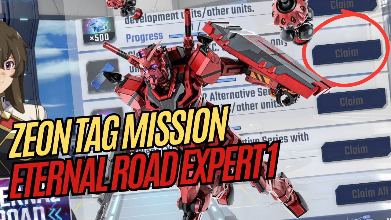 Eternal Road Expert No.1 | Zeon Tag Only Units Mission | Casval's Gundam MVP | SD G Gen Eternal