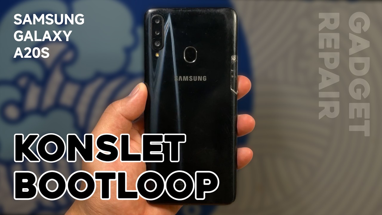 Servis Samsung A20S Dengan Kondisi Bootloop dan Konslet