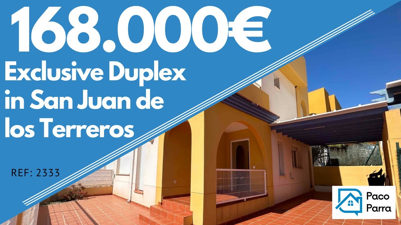 🏠 Exclusive Duplex in San Juan de los Terreros ✅ Price: €168,000
