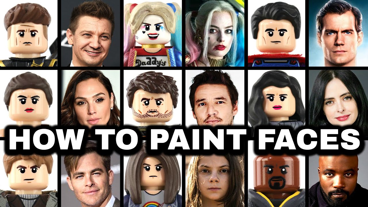 How To Make Custom LEGO Minifigs - Painting Faces