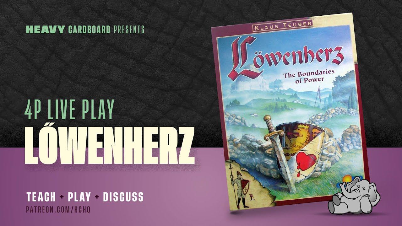 Löwenherz - 4p Teaching, Play-through, & Roundtable by Heavy Cardboard
