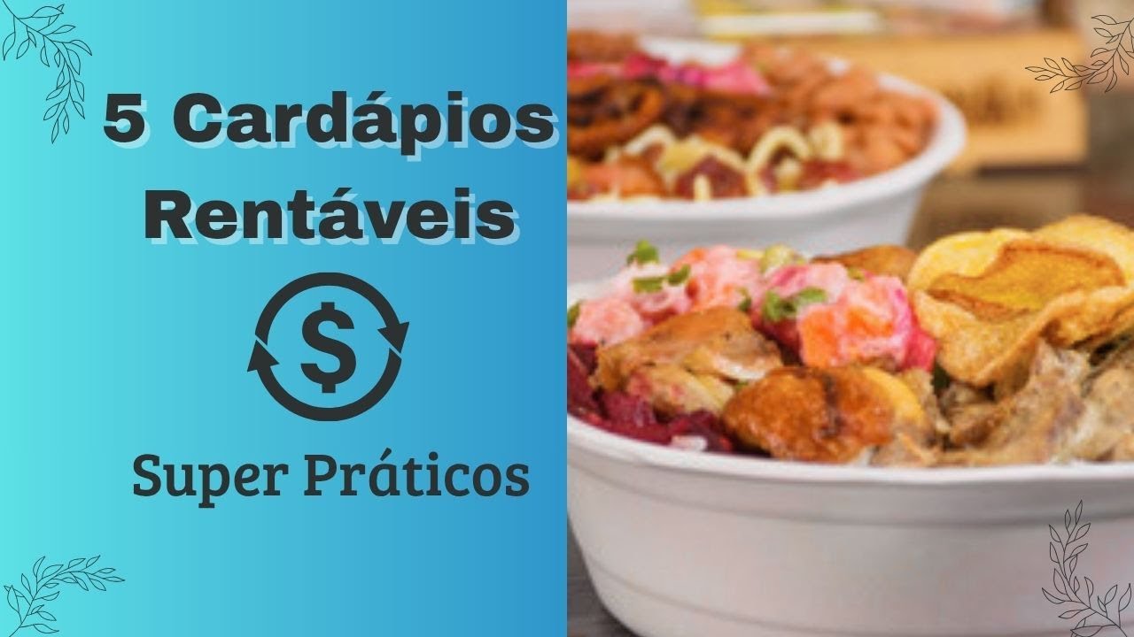 💰 R$ 50,00 VIRAM R$ 2.000,00! O Guia de 5 Cardápios para Começar a Vender Marmitas HOJE