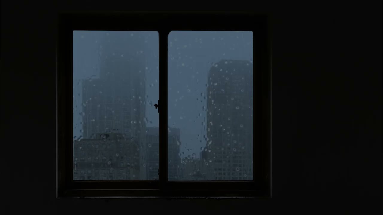 I've never slept so comfortably before - Drifting off to sleep under the rainy city sky