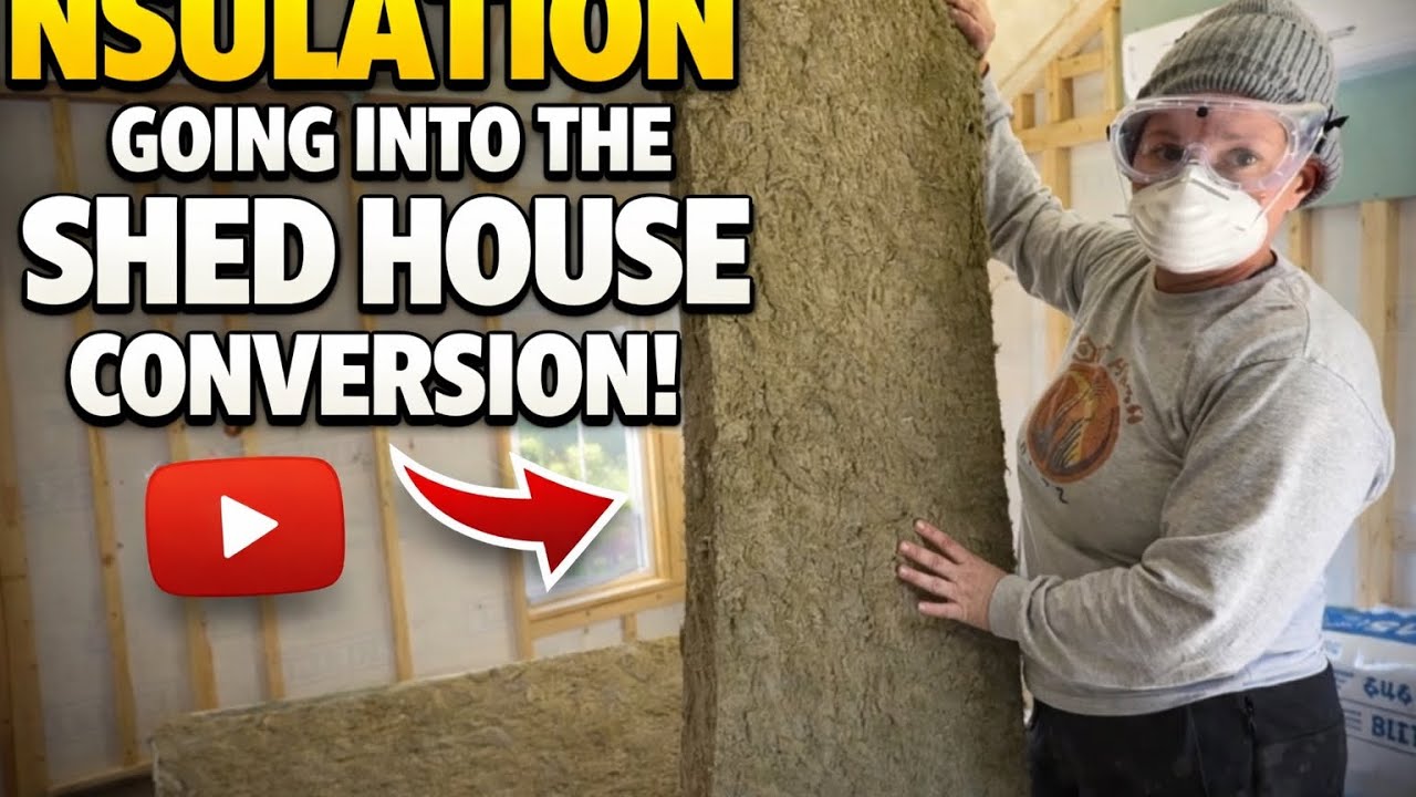 Flooring DONE! R-15 Insulation Going In | Shed to House Conversion Update