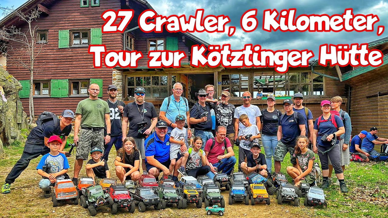 6 Kilometer Crawler Tour zur Kötztinger Hütte auf dem Kaitersberg