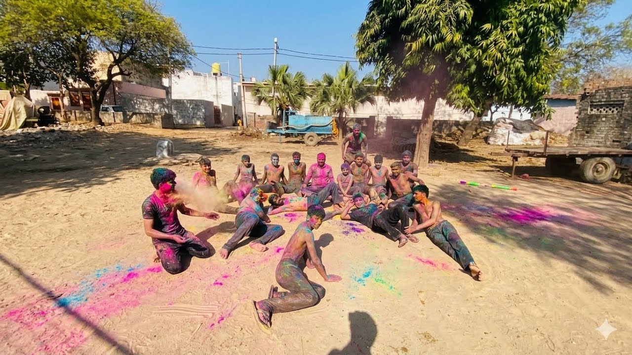 Holi vlog full enjoy