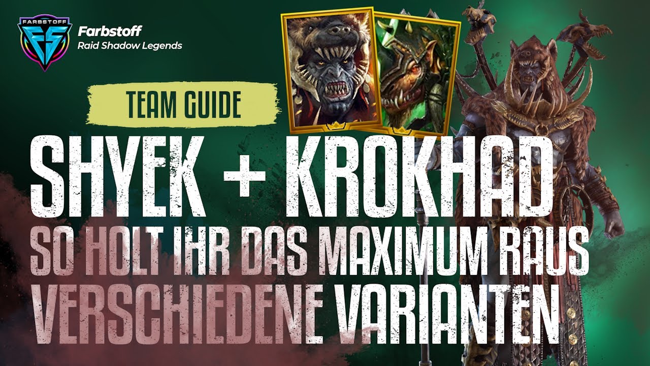 Raid: Shadow Legends - ShyEk-Krokhad Team Guide - So holt ihr alles aus dem crazy Duo [TestServer]
