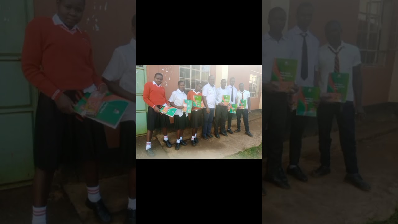Hon Evans Nassiuma donates Geometrical sets &  log tables to St Joseph's Sec School, Nyasi students