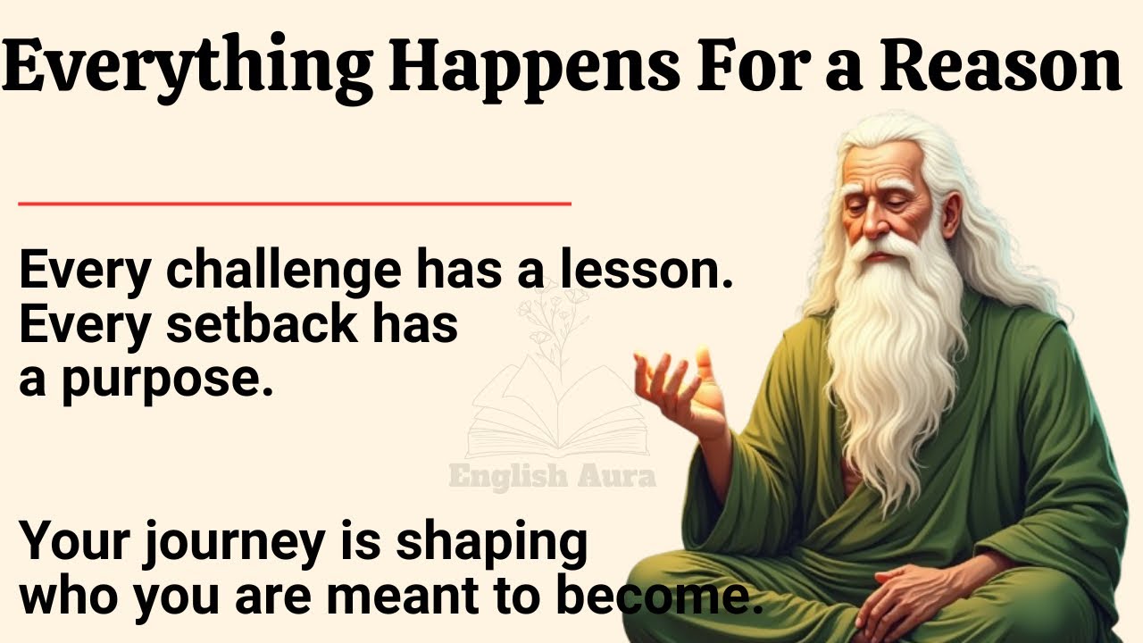 Everything Happens For A Reason ✅ || Motivational English Video || Improve Your English Language ✅