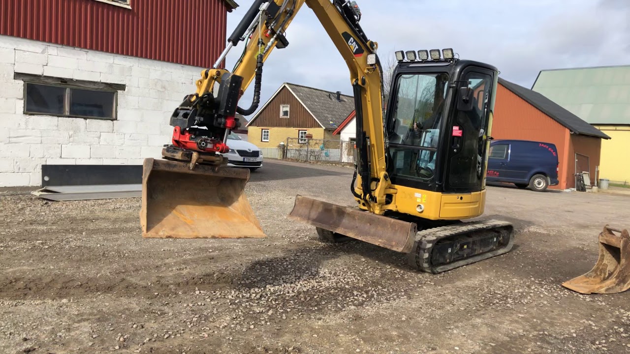 Köp  Bandgrävare Cat 303.5E med tiltrotator och skopor på Klaravik.se