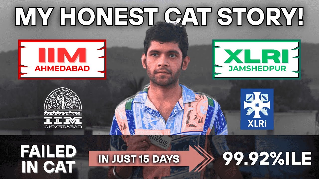 My Honest CAT Story || XLRI Jamshedpur || 99.92%ile in 15 Days || NIT Rourkela || Trigunaditya Panda