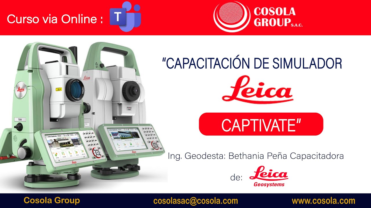Capacitación de Simulador Leica  Captivate - COSOLA