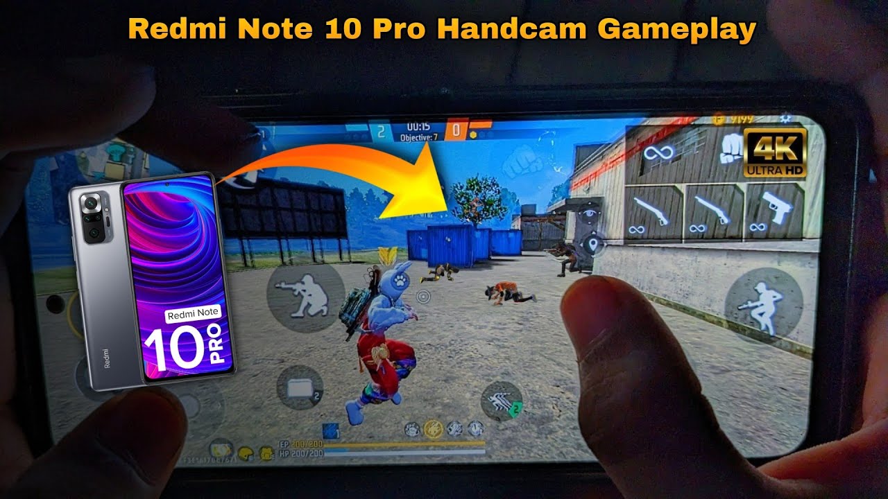 Redmi Note 10 Pro 4K ULTRA HD Free Fire Handcam Gameplay 🔥