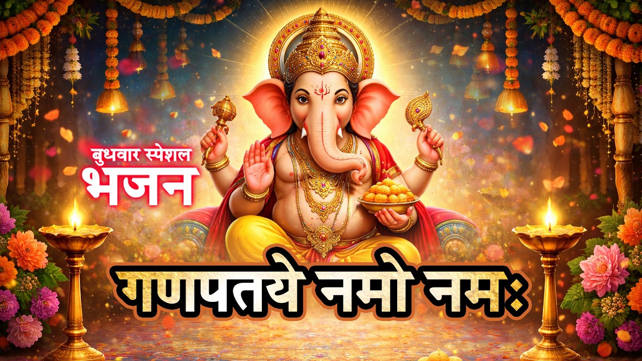 ॐ गण गणपते नमो नमः | धन, सफलता और शांति का मंत्र | 108 Times Ganesh Jaap | Powerful Ganpati Mantra