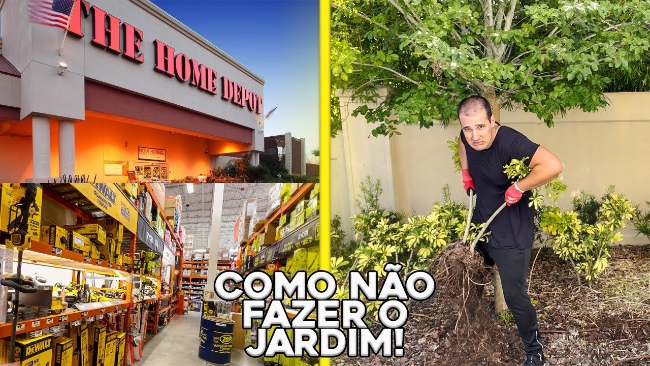 VLOG DO MEU DIA * LOJA DE CONSTRUÇÃO E DESTRUÍ O MEU JARDIM *
