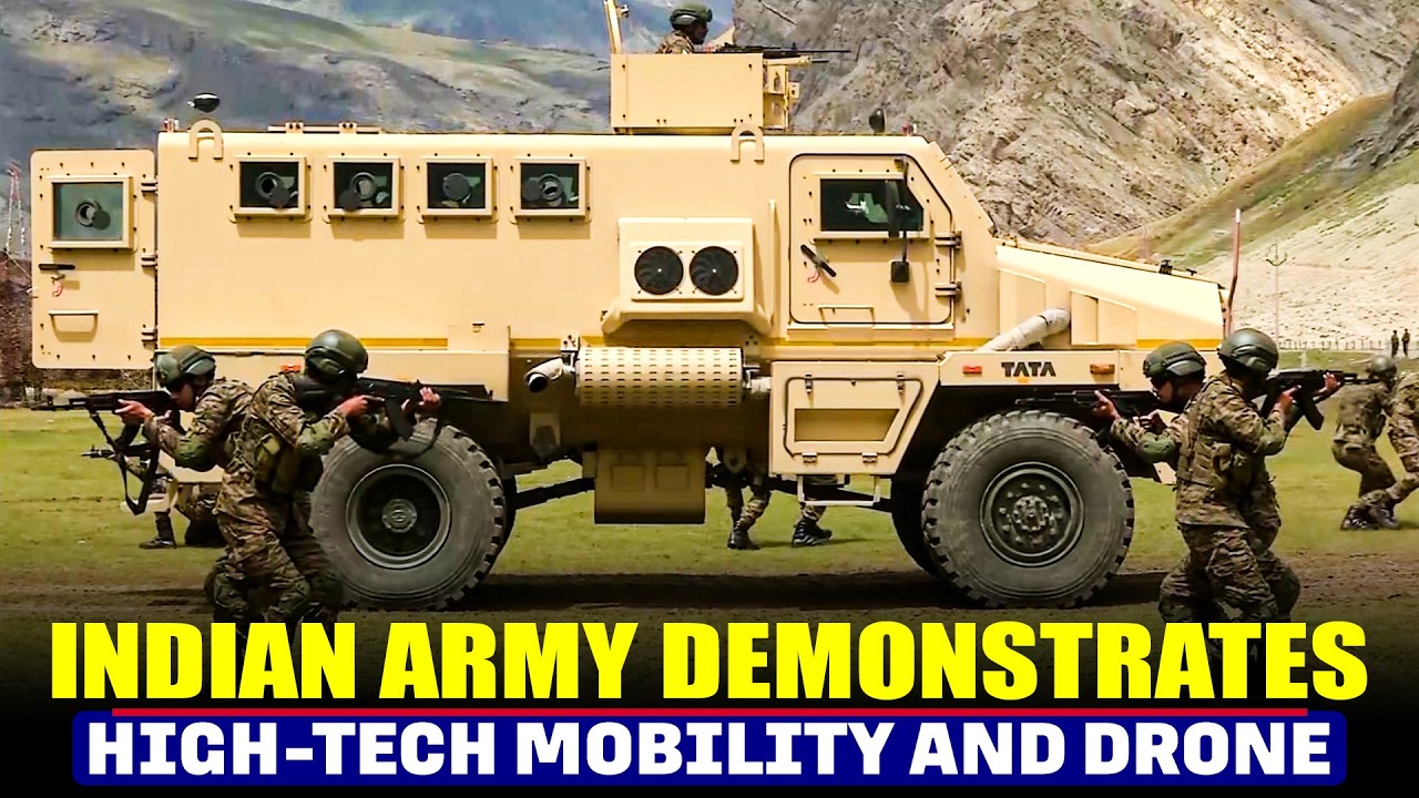 Indian Army Demonstrates Advanced Combat Mobility & Drone Capabilities in Drass | Kargil Vijay Diwas