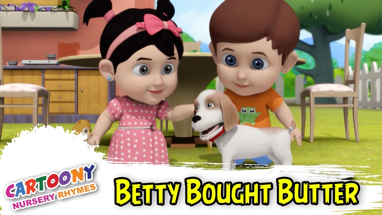 Betty Bought Butter | New Funny Cartoon Story | Cartoony Nursery Rhymes