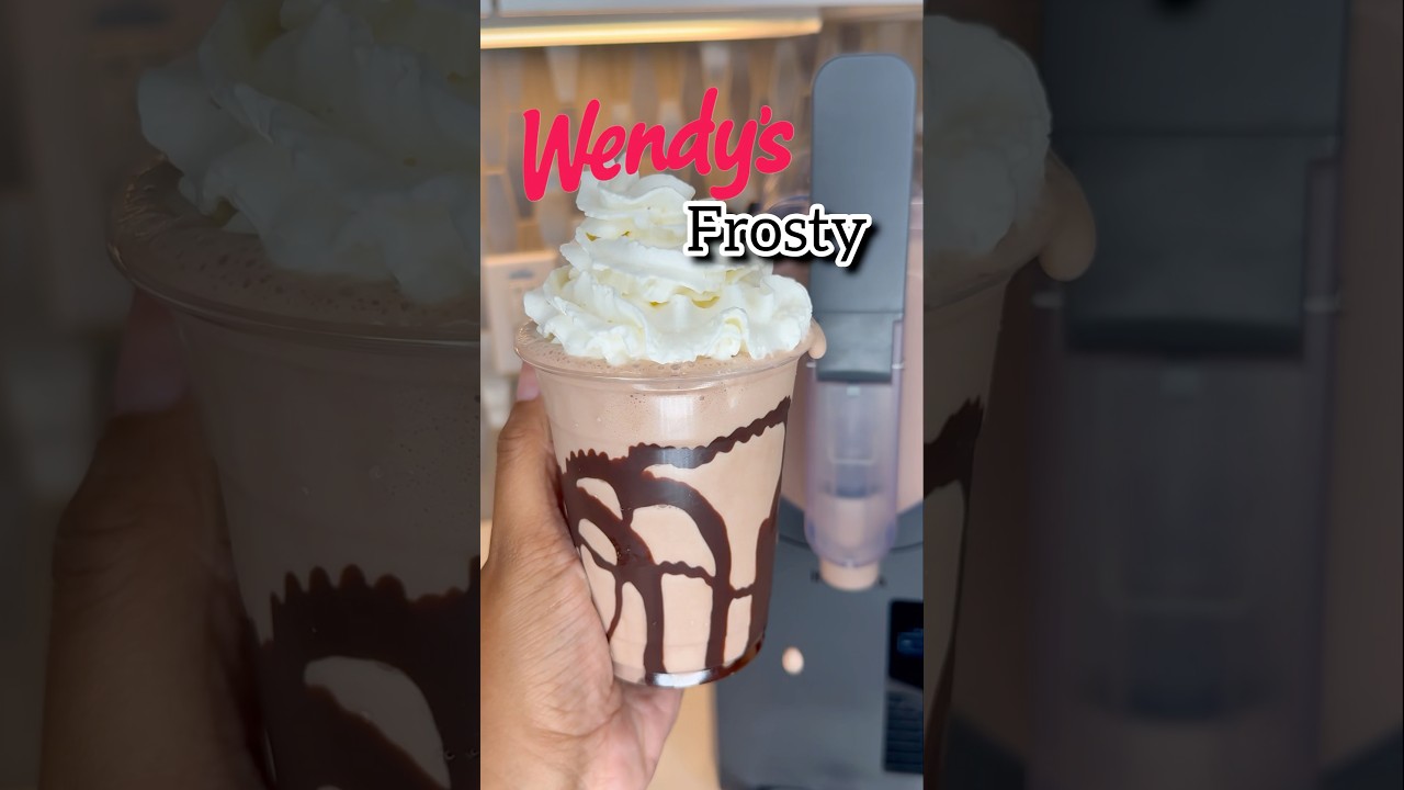 MAKING A WENDY&rsquo;S CHOCOLATE FROSTY AT HOME IN MY INOVIVA SLUSHIE MACHINE❤️&zwj;🔥🍦 #slushiemachine