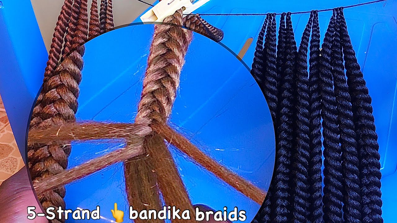 Its Quite Simple Under This Steps|5-Strand Bandika#braids#feeding in braids@JANEILHAIRCOLLECTION