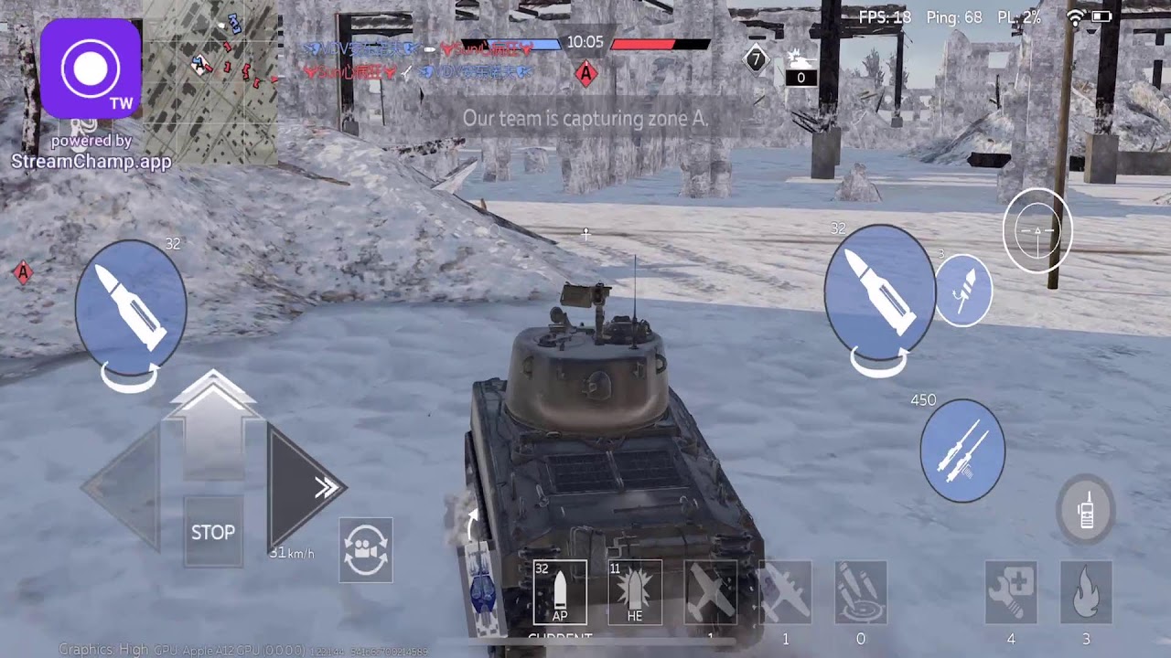 War thunder tank Broadcast powered by StreamChamp