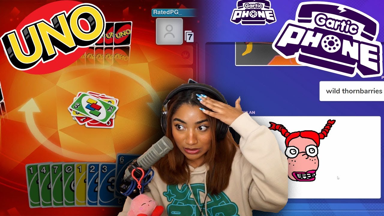 Krystalogy Plays: Uno, Gang Beast and Gartic Phone w/ PG, Rico, Mari, Dylan, Poised And More