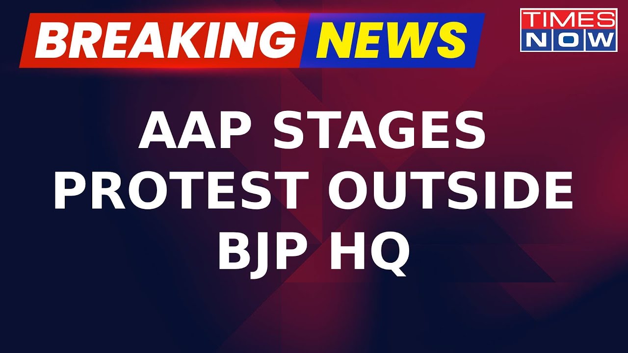 Breaking News : AAP Protests At BJP HQ Over Chandigarh Mayoral Polls | Latest Update