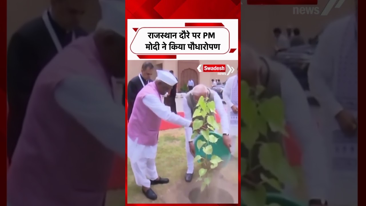 PM Modi planted a sapling before the development in Balotra | Swadesh News |