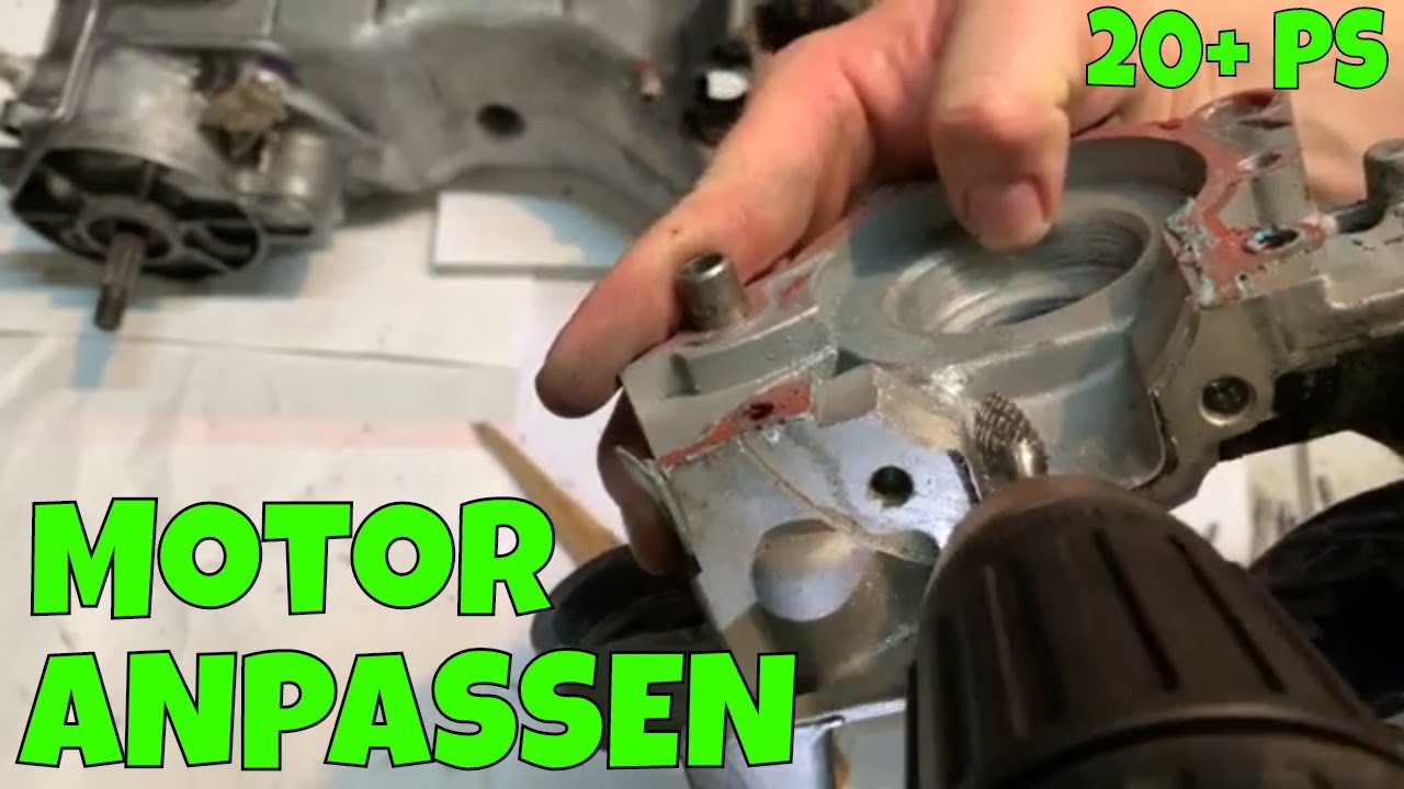 Motorblock an den Racing Zylinder anpassen / + Flow machen / + ans Overrange Kit anpassen