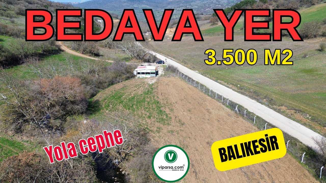Balıkesir en popüler yeri Recep köyde 3500 metre² asfalt yola cepheli satılık yerimiz