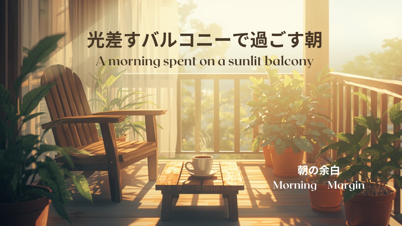 光差すバルコニーで過ごす朝│A morning spent on a sunlit balcony