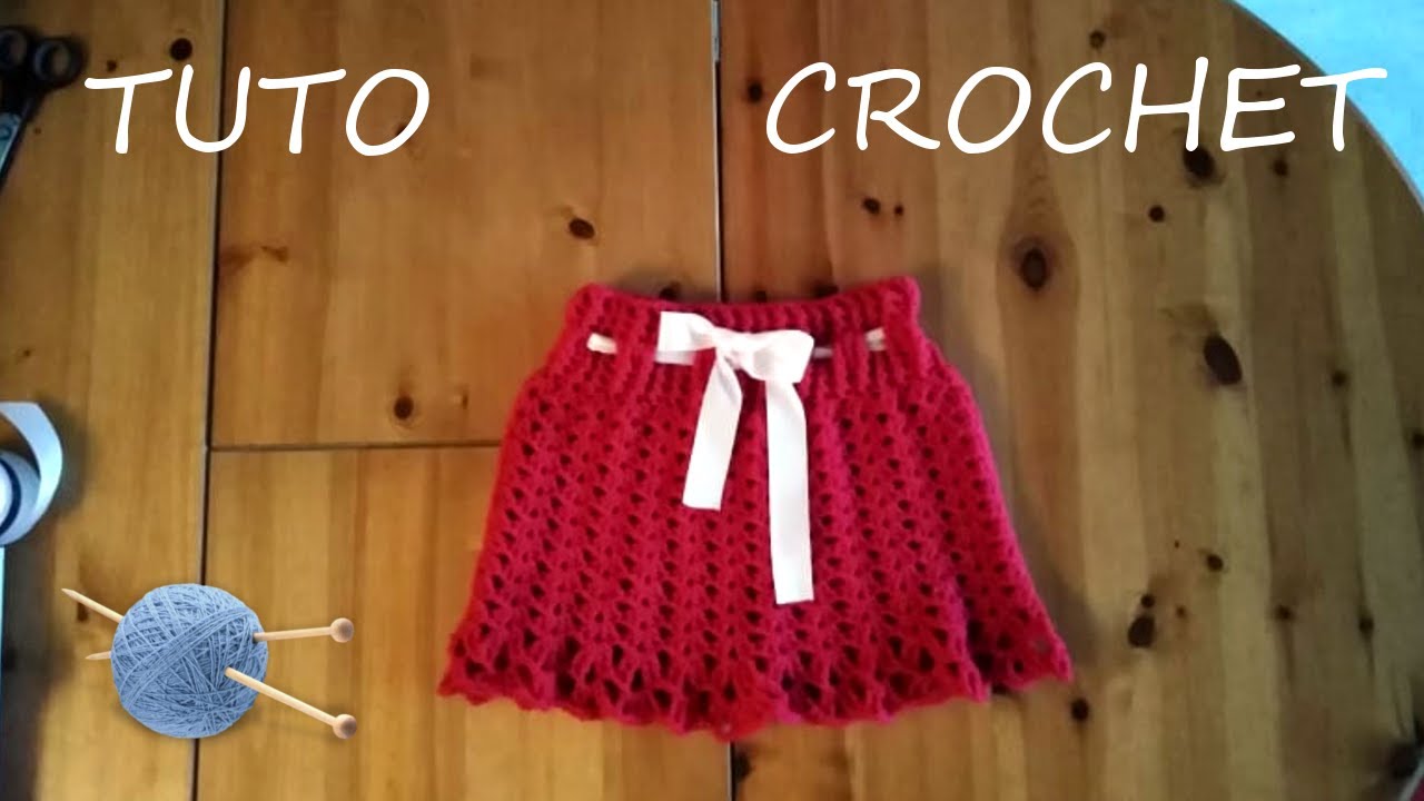 TUTO CROCHET Comment faire une jupette 👍 ❤️