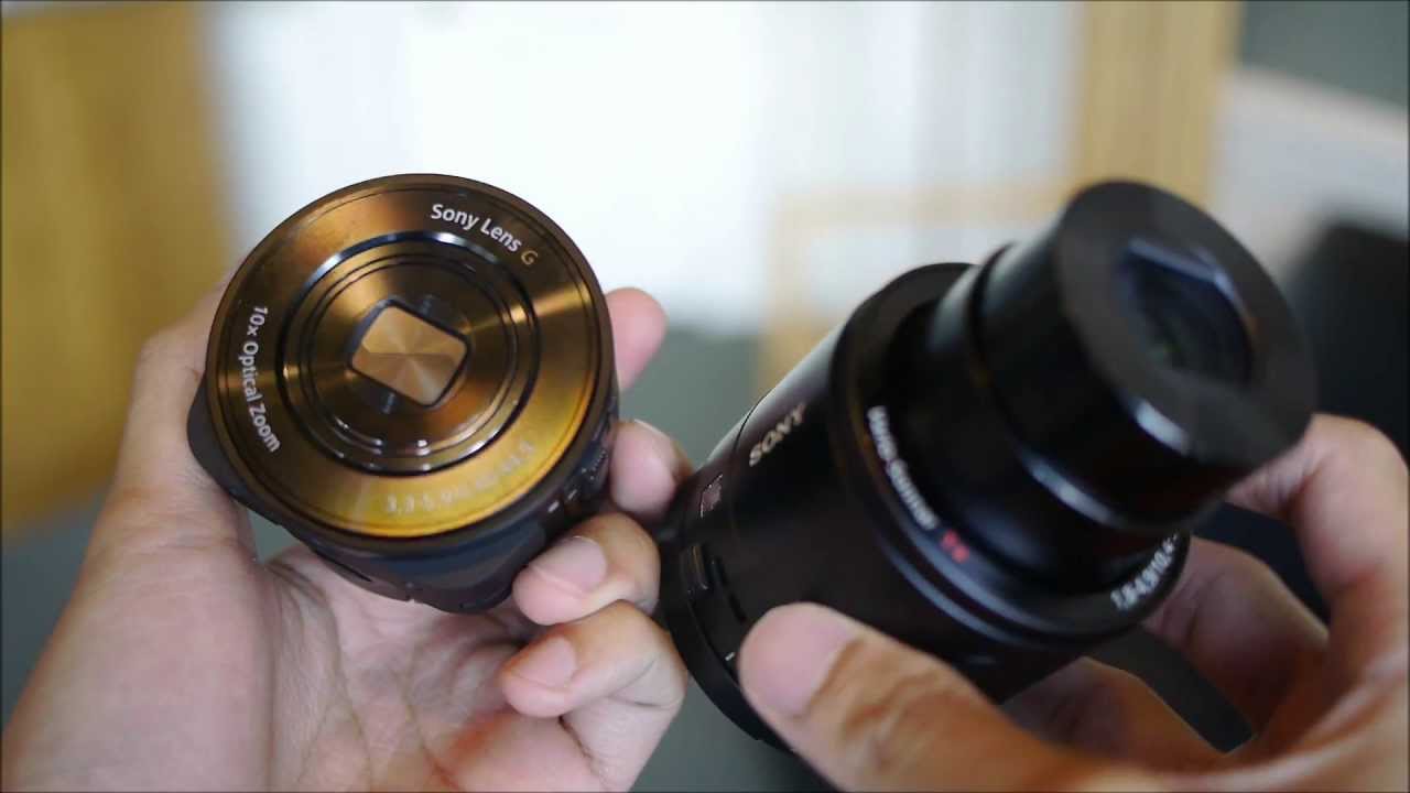 Sony Cyber-shot DSC QX10 and DSC QX100 hands on