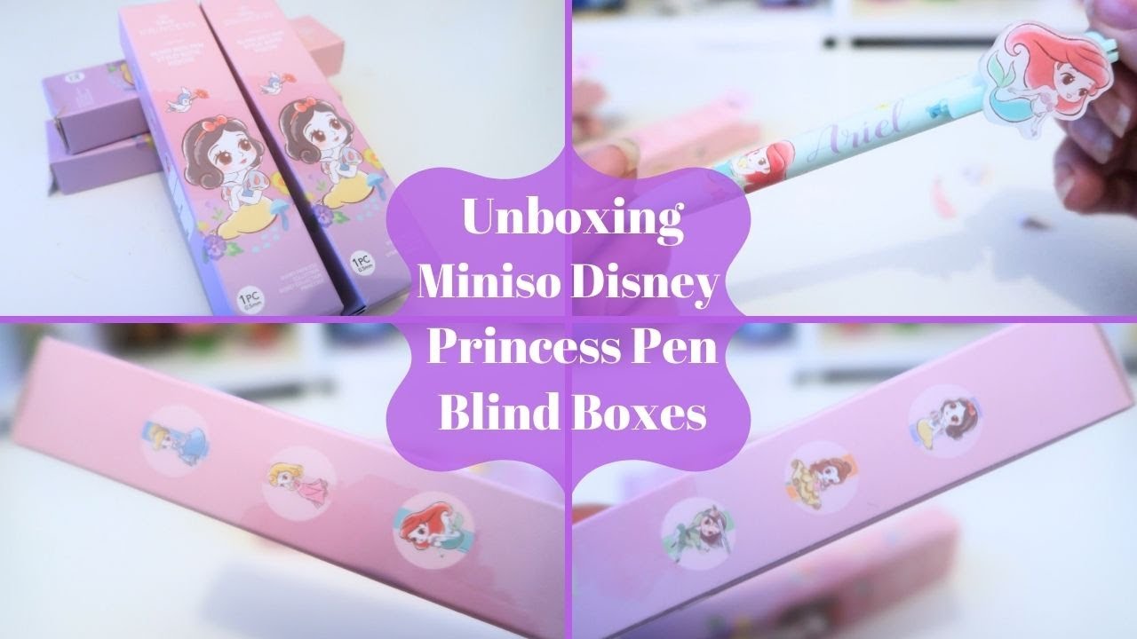 Unboxing Miniso Disney Princess Pen Blind Boxes (re-uploaded)