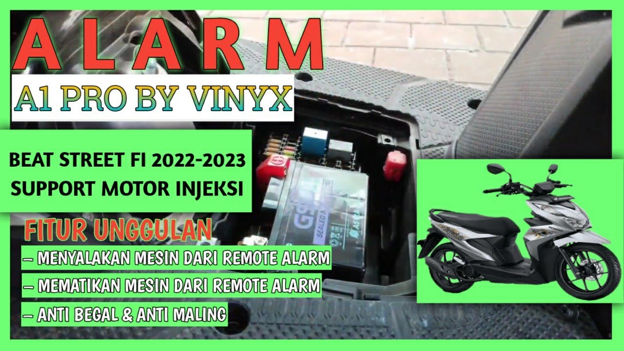 CARA PASANG ALARM A1PRO BY VINYX | BEAT STREET FI 2022 - 2023