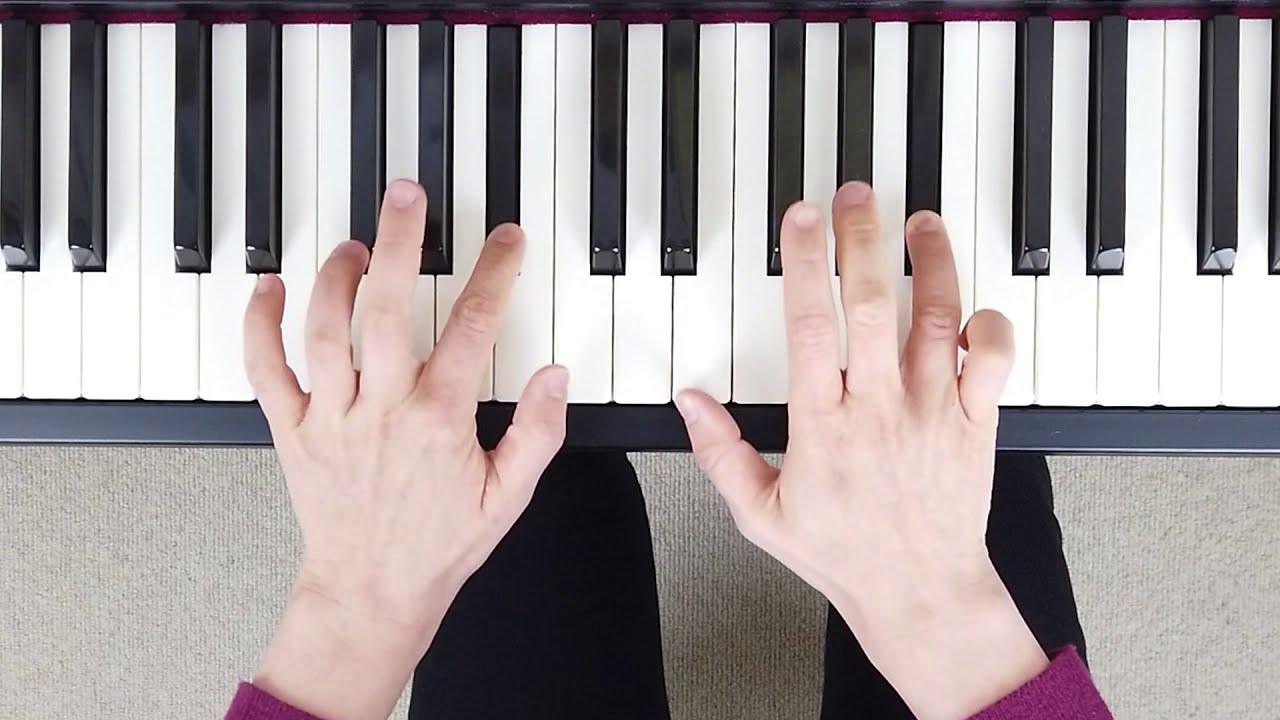 How to play C Minor Melodic Scale on the Piano (Right & Left Hand - Correct Fingering)