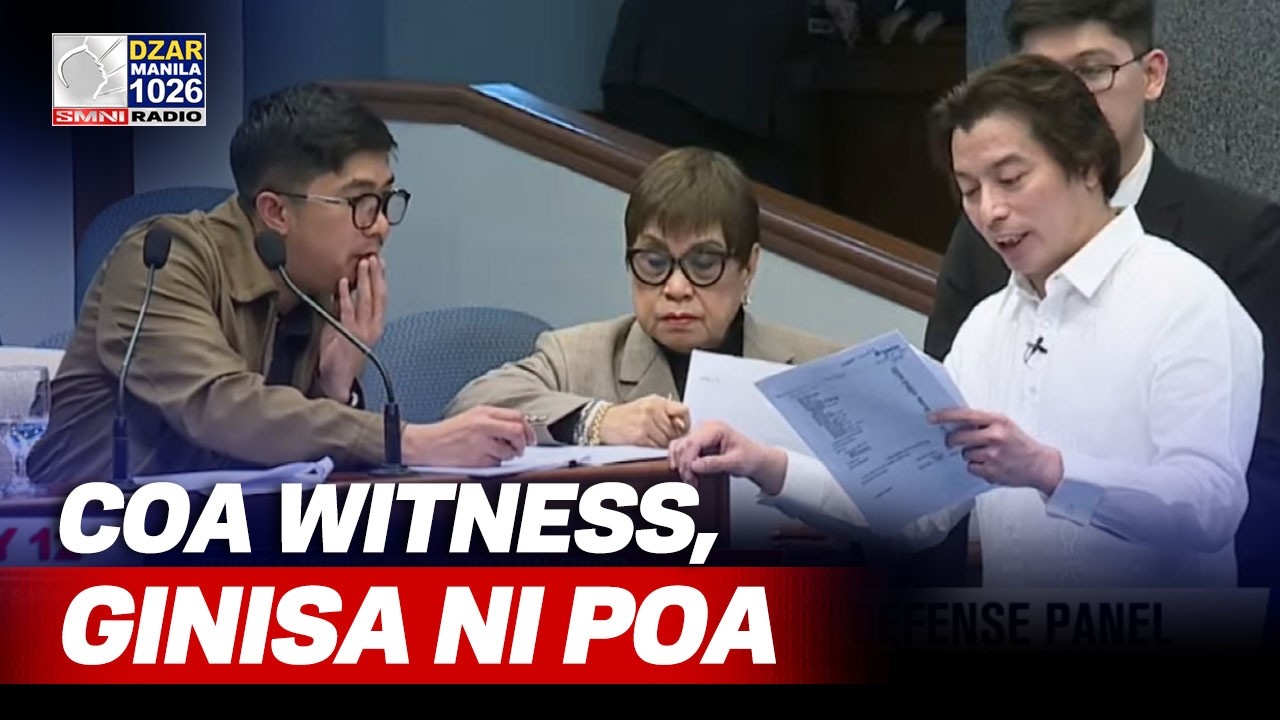 COA witness, NAGISA NI ATTY. POA; Testimonya, nabaligtad?