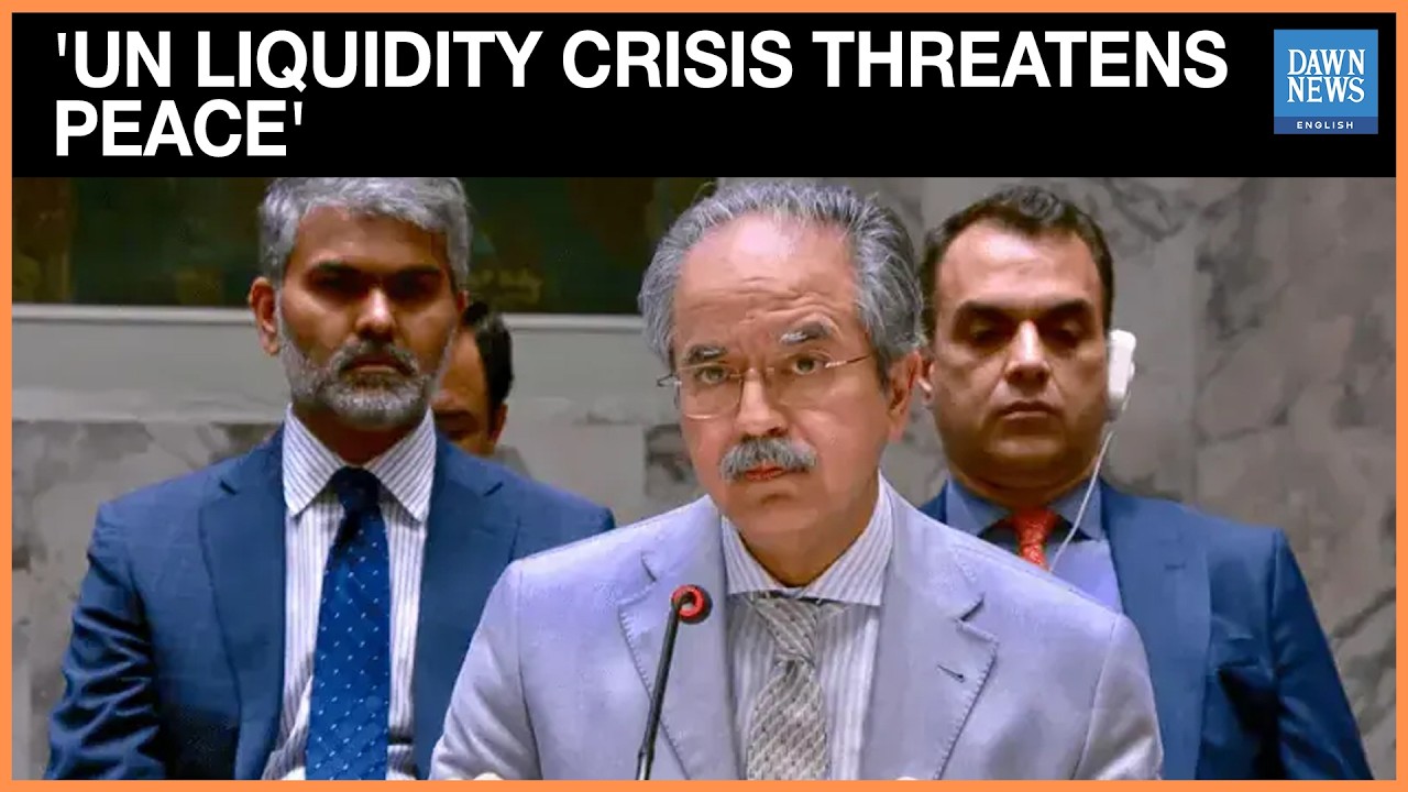 Pakistan Warns UN Liquidity Crisis Threatens Peace | UN Ambassador Asim Iftikhar | Dawn News English