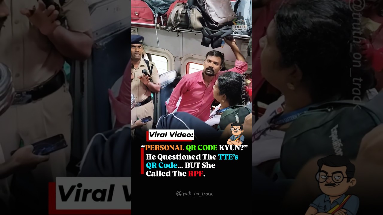 Passenger Questions TTE Over Personal QR Code&hellip; Then RPF Gets Involved #shorts #indianrailways