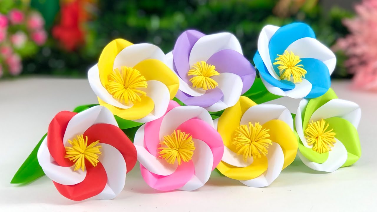 Easy Flower Making With Paper🌹💞🌹😊| How To Make Paper Flower | Beautiful Paper Flower Making Idea