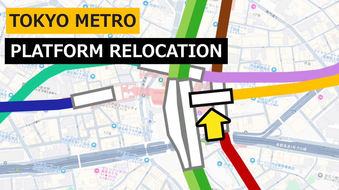 Tokyo Metro's Platform Relocation: Massive Construction of Shibuya Station
