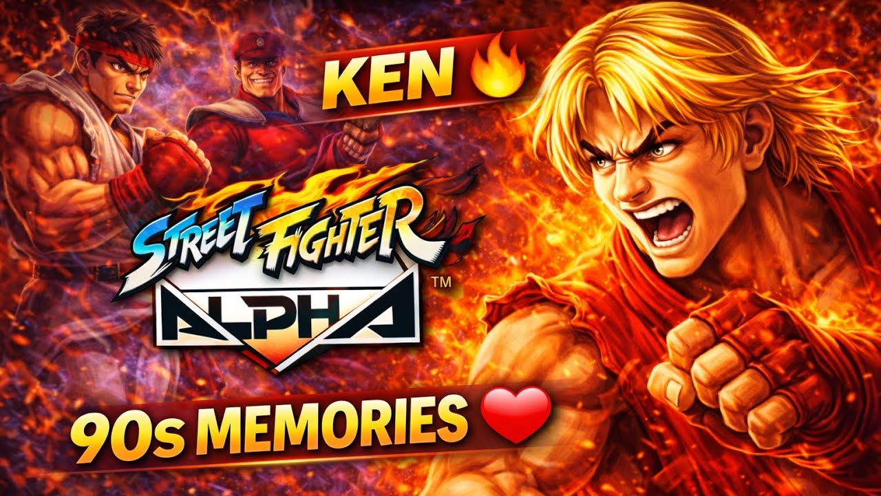 Ken Gameplay 🔥 | Street Fighter Alpha  | Fighting Game