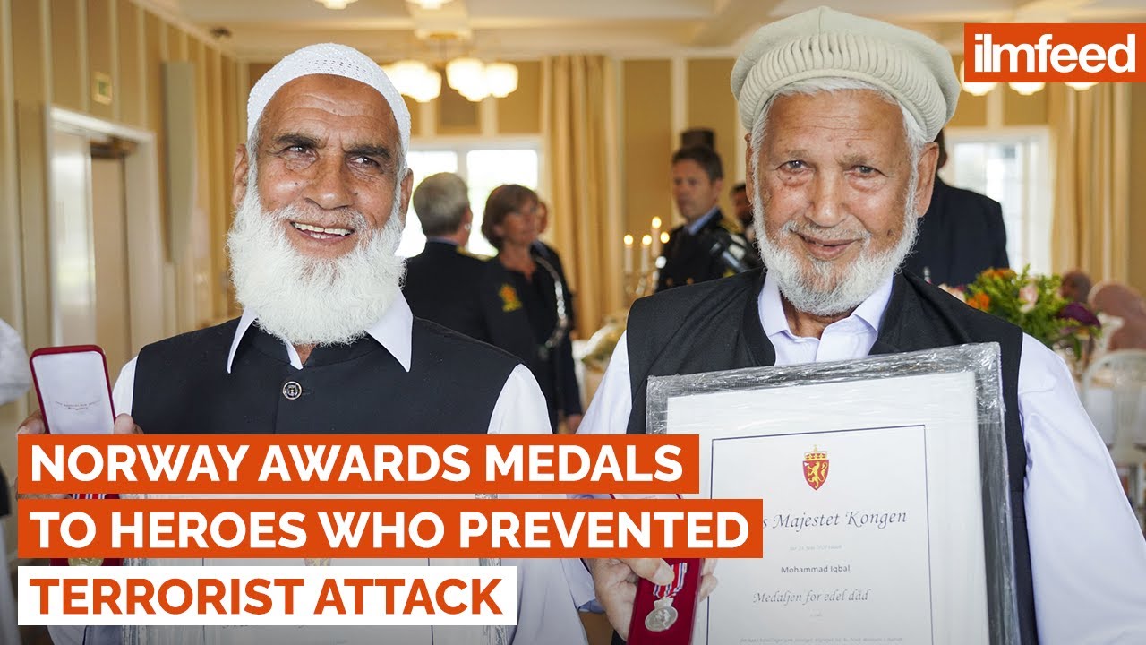 Norway Awards Medals  to Heroes who Prevented  Terrorist Attack