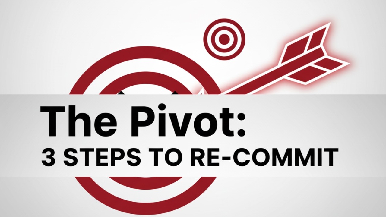 The Pause or The Pivot? The 3-Step Plan to Re-Commit When You Want to Quit #pauseorpivot #neverquit
