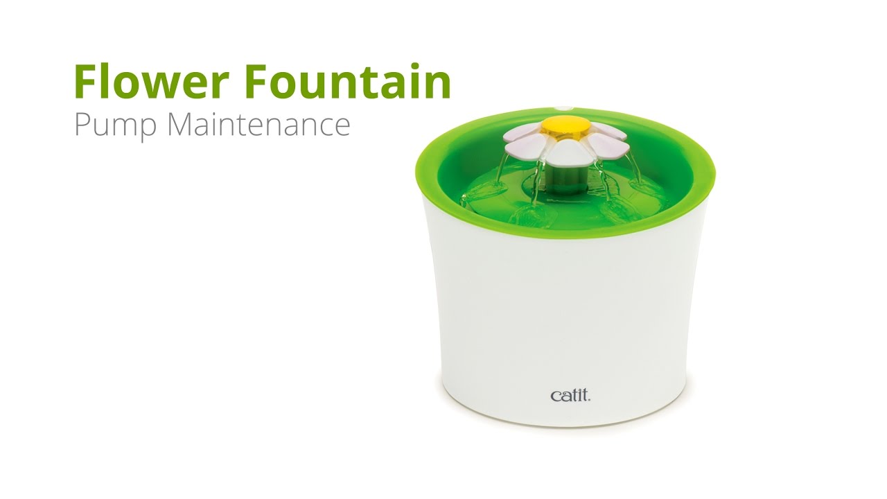 Catit - Flower Fountain - pump maintenance video