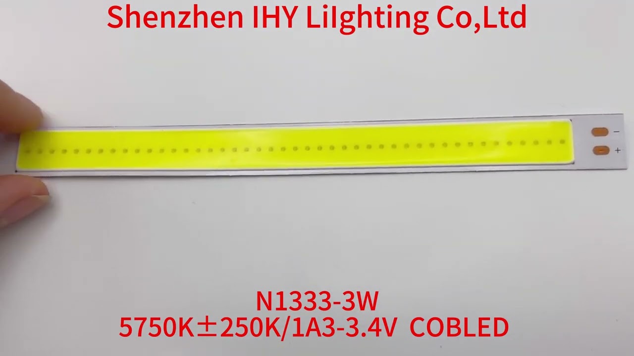 N1333, 3W, 5750K±250K,1A, 3V to 3.4V, COB LED IHY Lighting