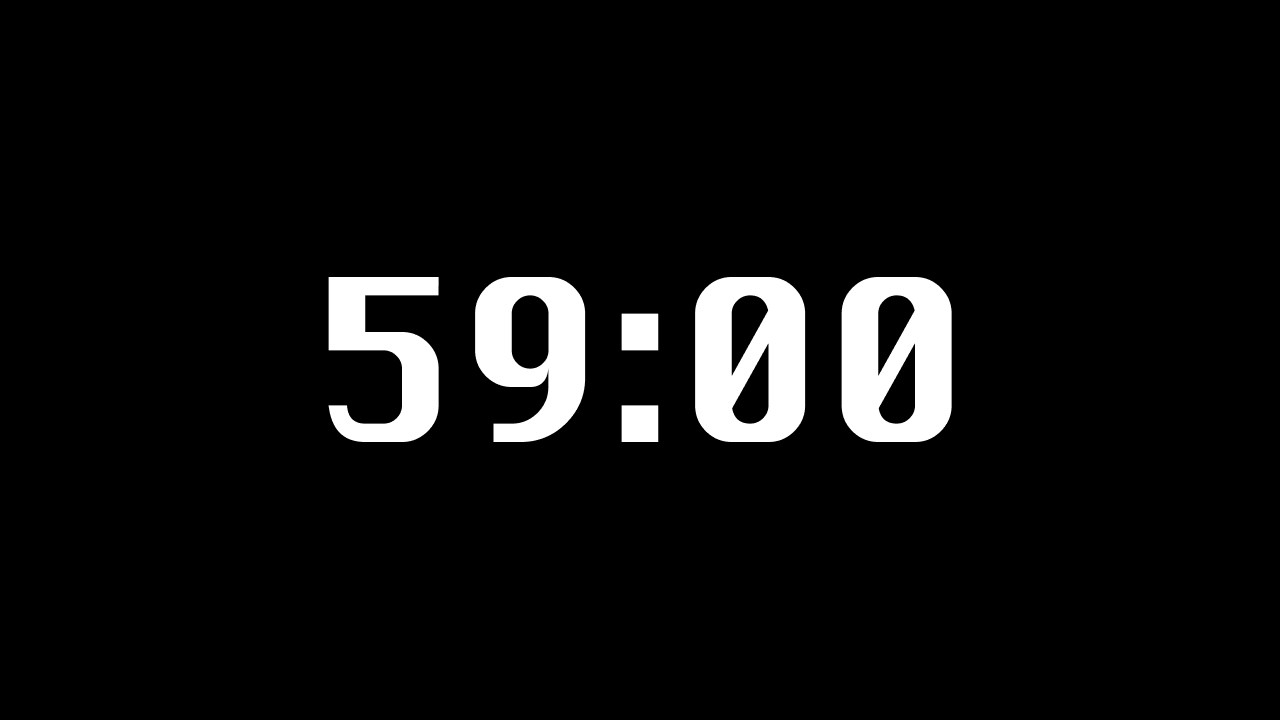 59 Minute 4K Productivity Timer