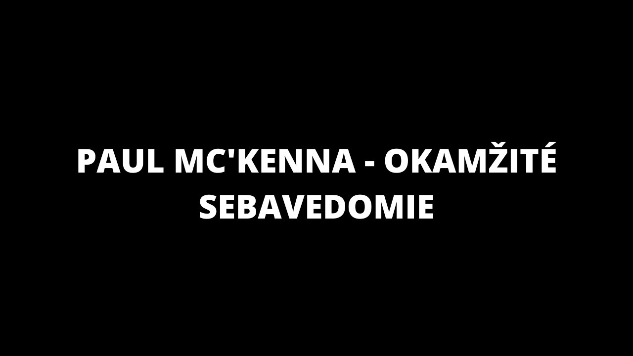 Paul Mc'Kenna - Okamžit&eacute; sebavedomie (MEDIT&Aacute;CIA)