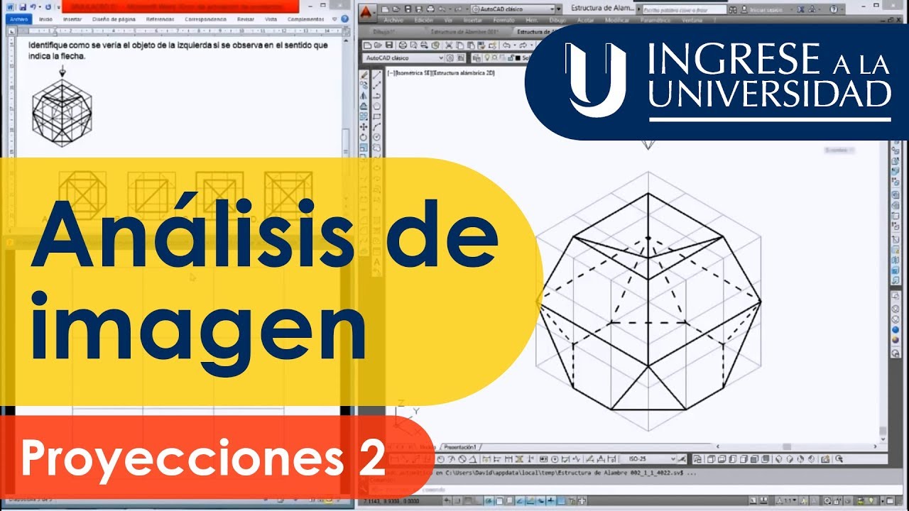 Análisis de Imagen. Problemas con Proyecciones 2. Prueba de la Universidad Nacional