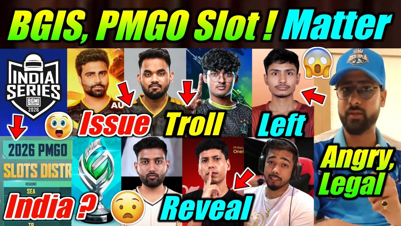 PMGO Slot Reveal - India ? 😧 BGIS Big Issue ! Again Troll 😳 Aurum Reply, Scout, FF Matter 